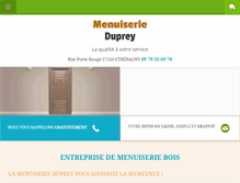 Tablet Screenshot of menuiserie-duprey.com